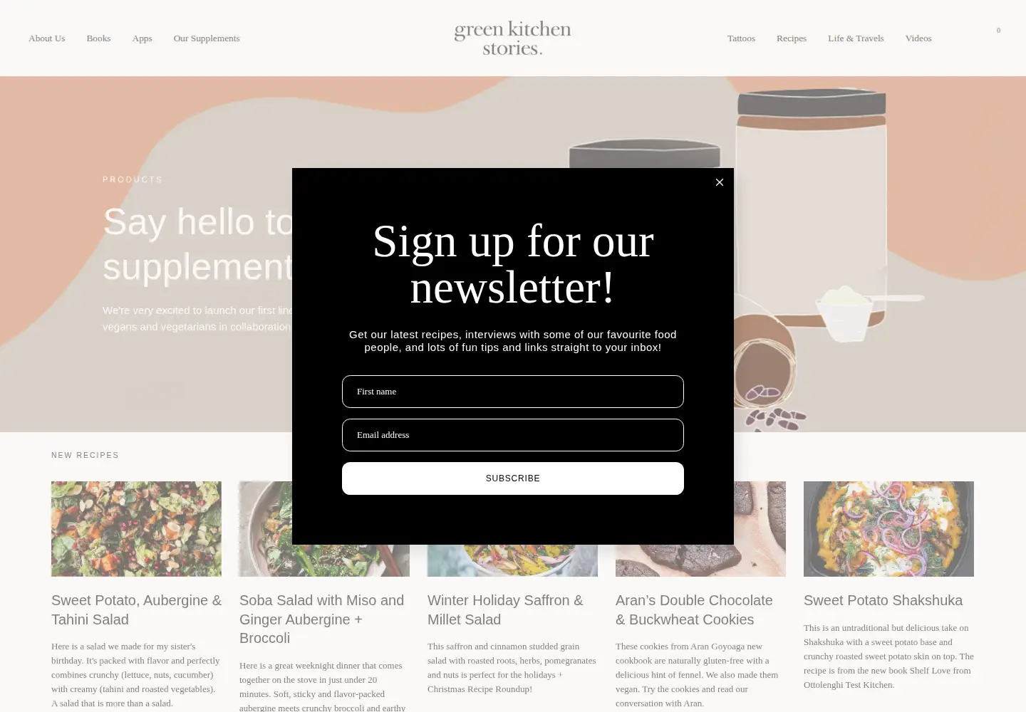 Screenshot of greenkitchenstories.com