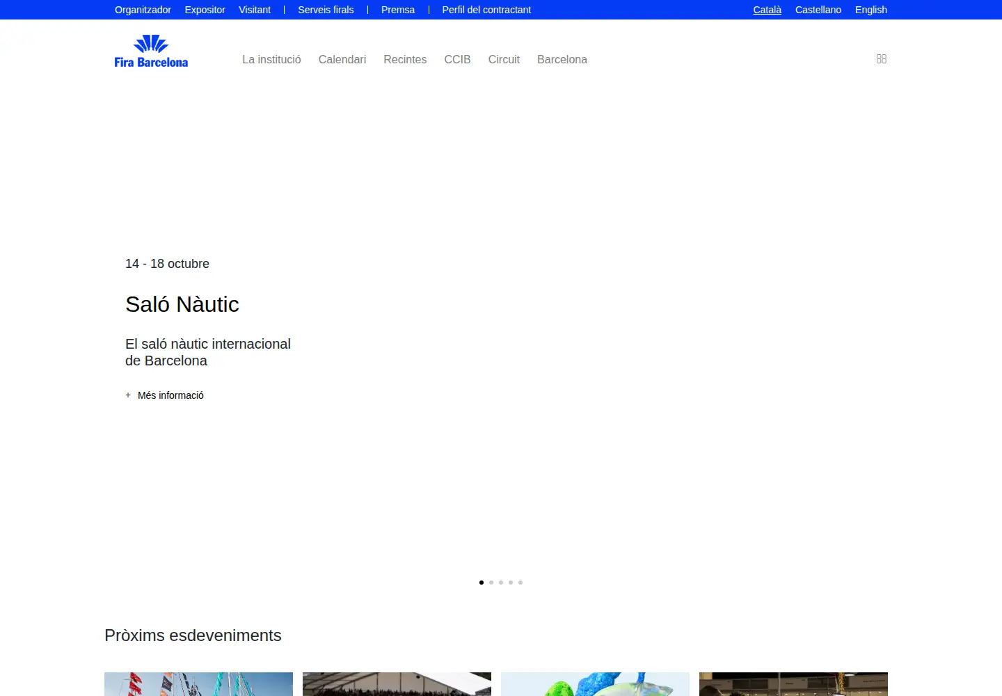 Screenshot of firabarcelona.com