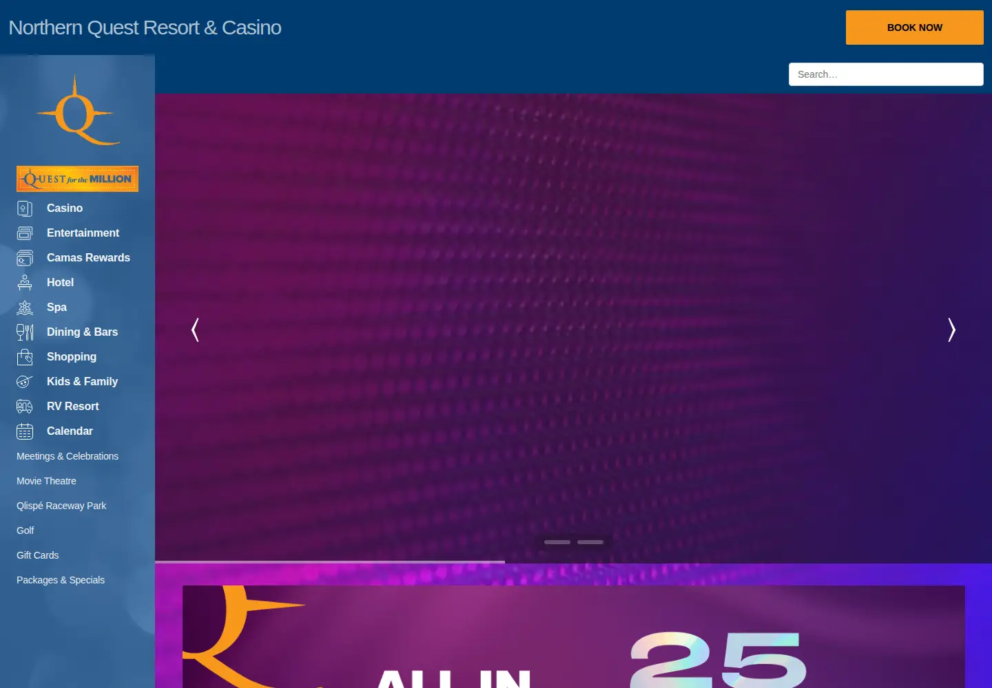 Screenshot of northernquest.com