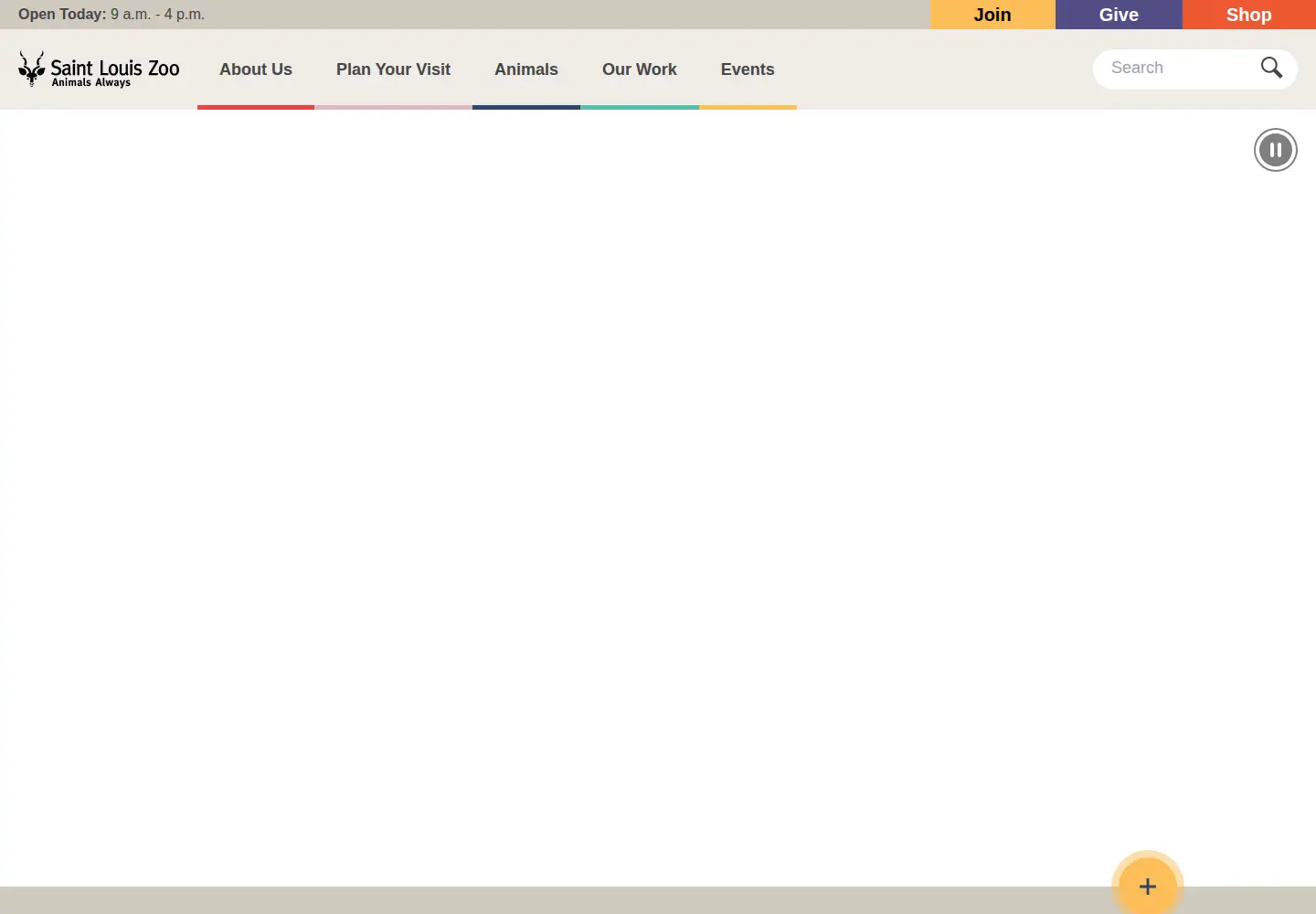 Screenshot of stlzoo.org