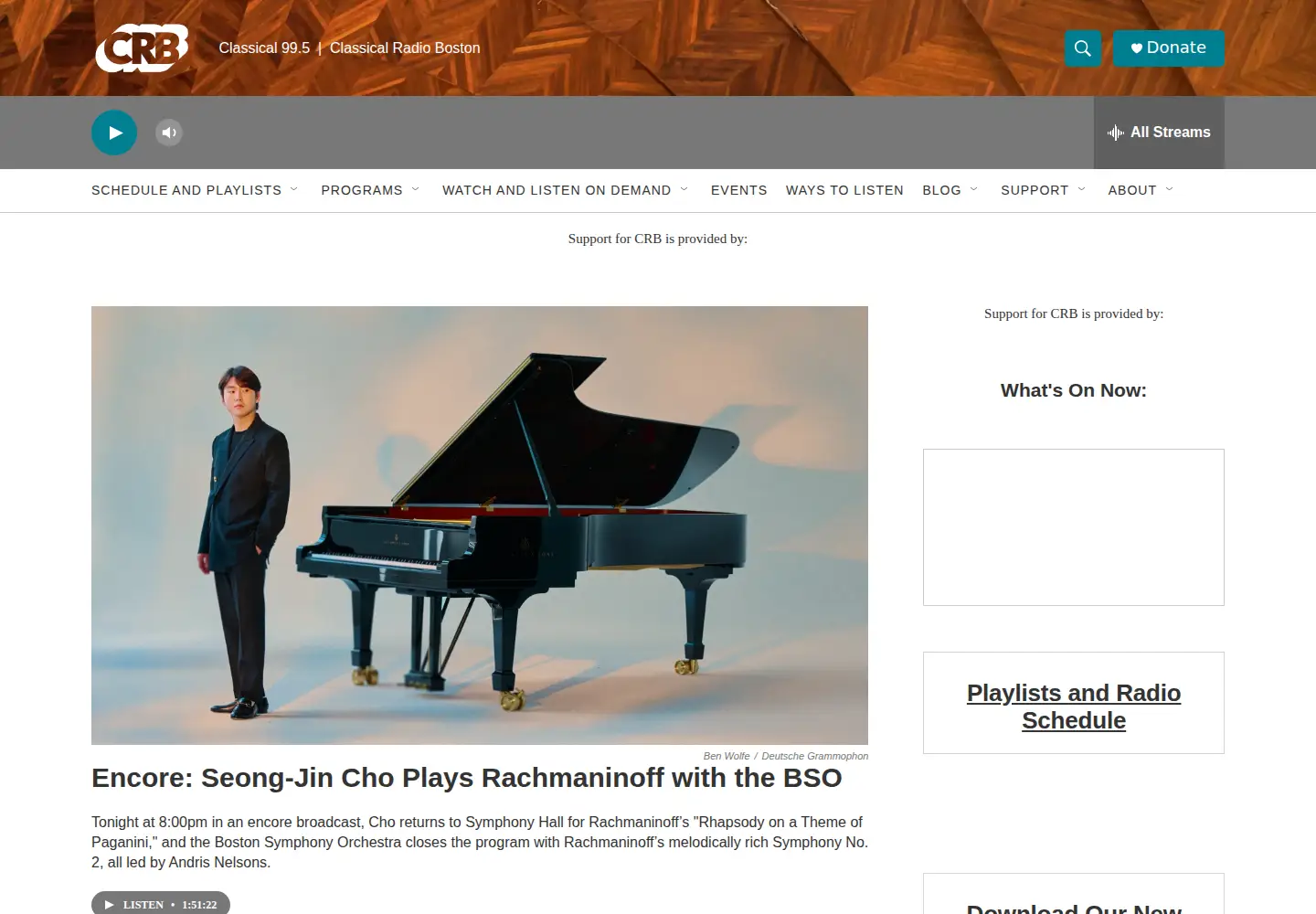 Screenshot of classicalwcrb.org
