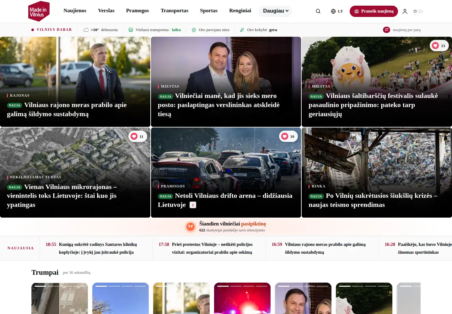 Screenshot of madeinvilnius.lt