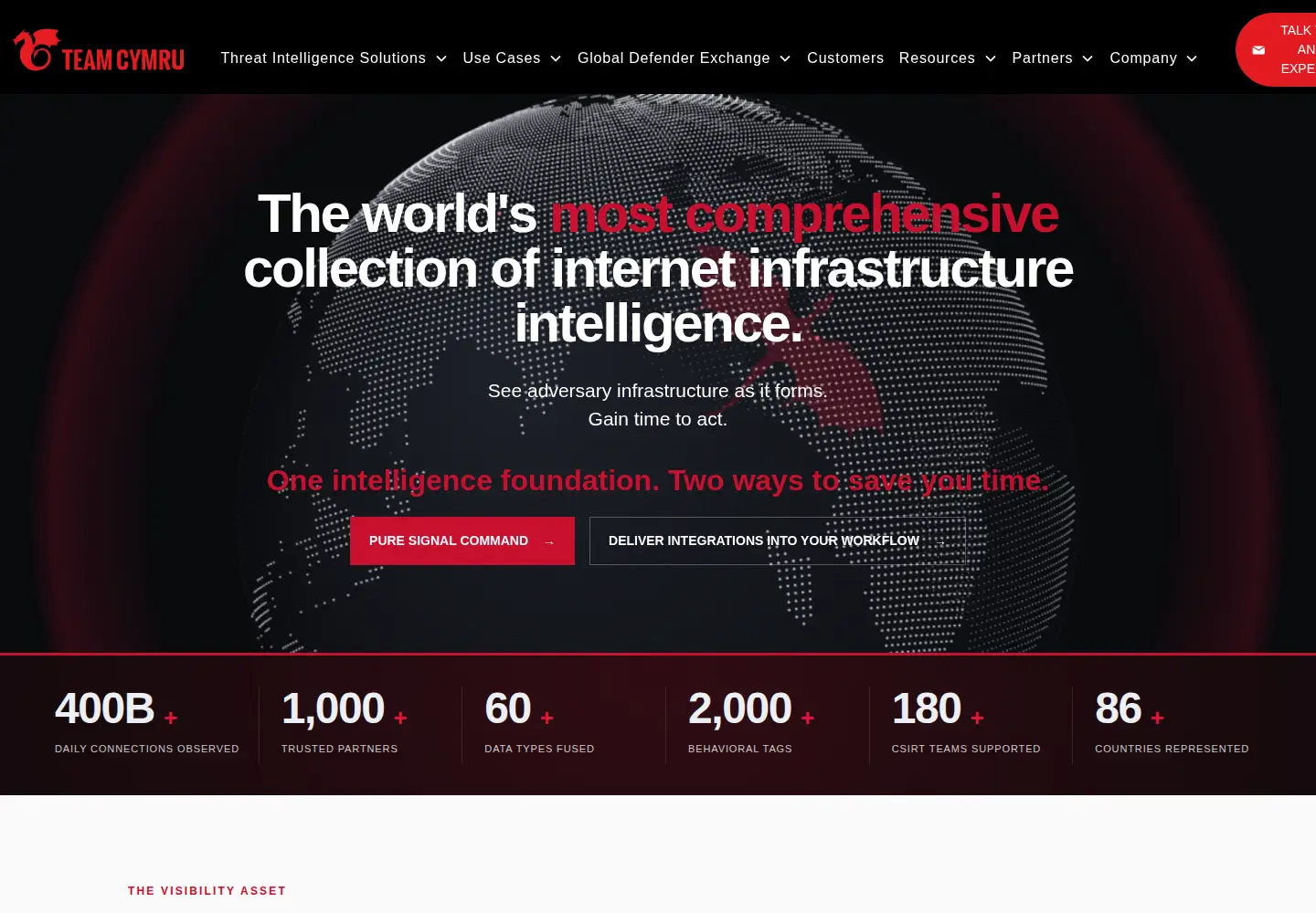 Screenshot of team-cymru.org
