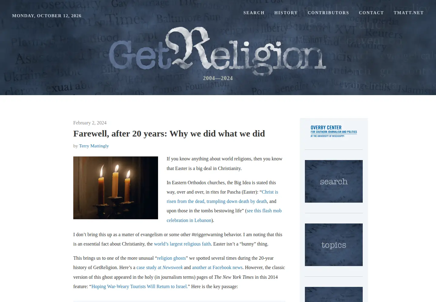 Screenshot of getreligion.org