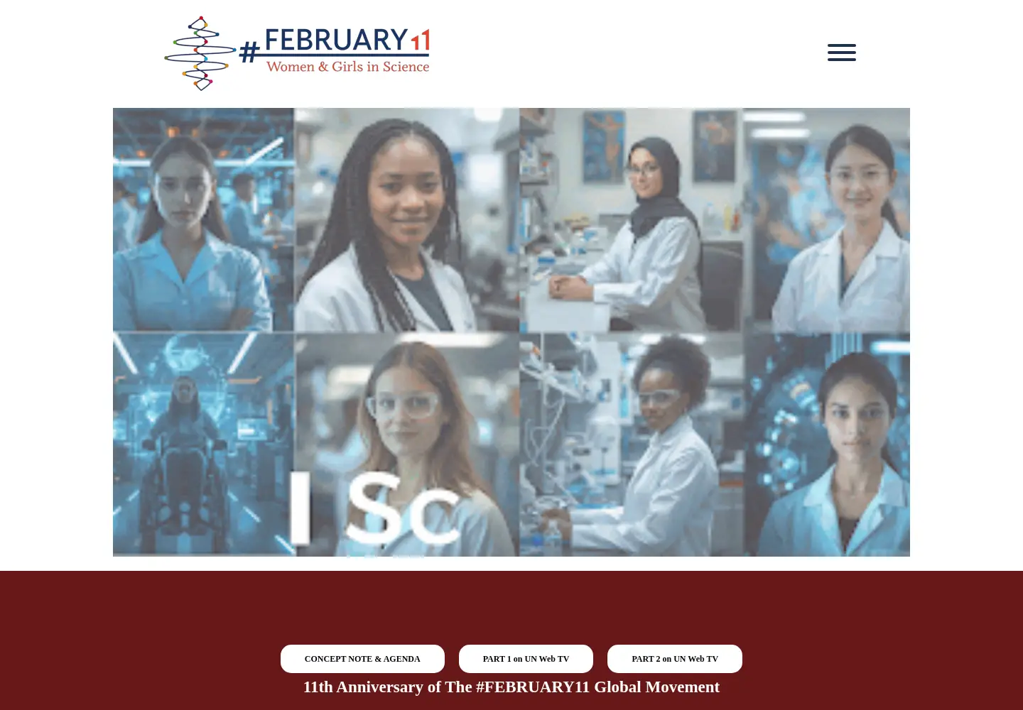 Screenshot of womeninscienceday.org