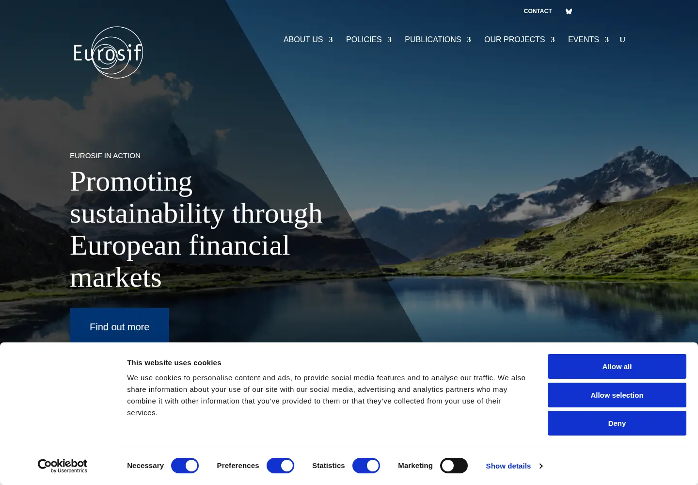Screenshot of eurosif.org