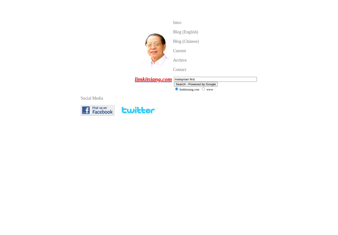 Screenshot of limkitsiang.com