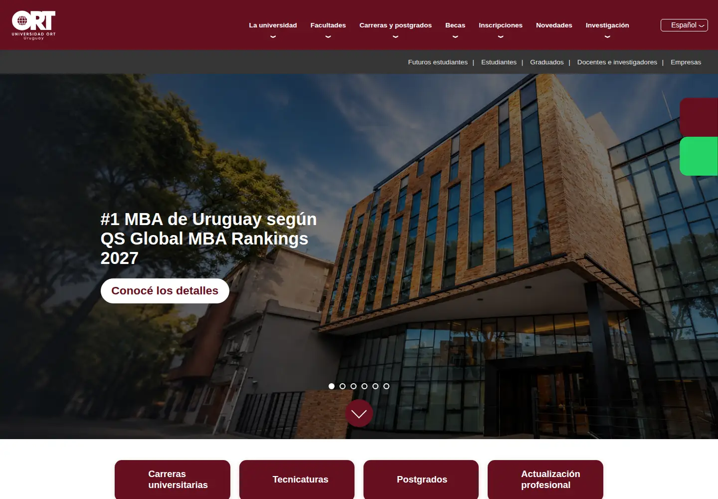 Screenshot of ort.edu.uy