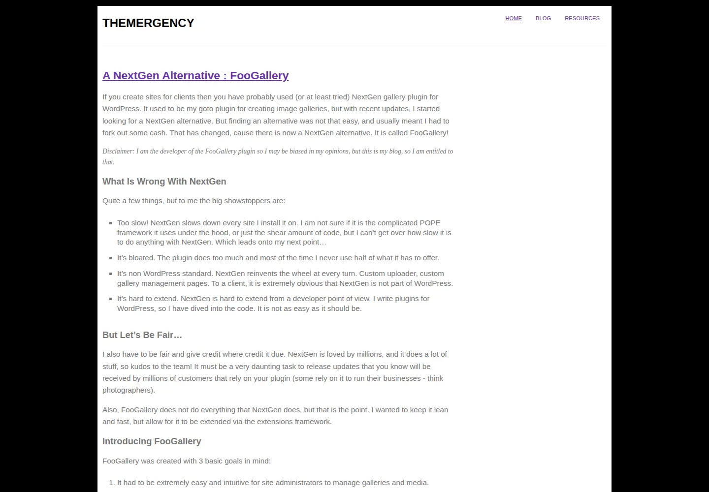Screenshot of themergency.com