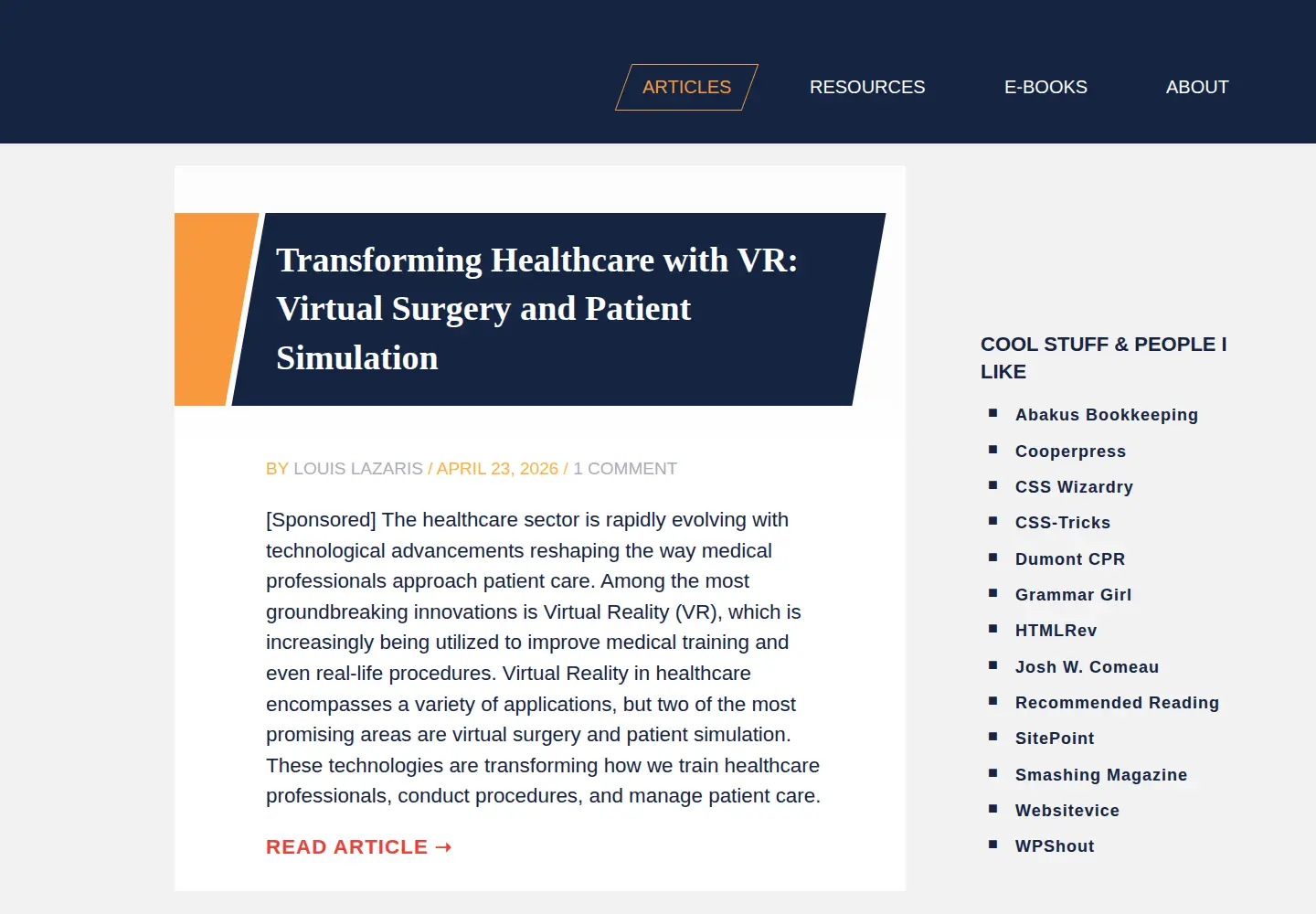 Screenshot of impressivewebs.com