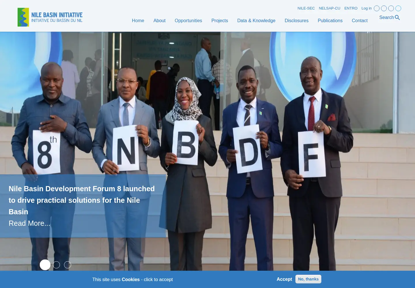 Screenshot of nilebasin.org
