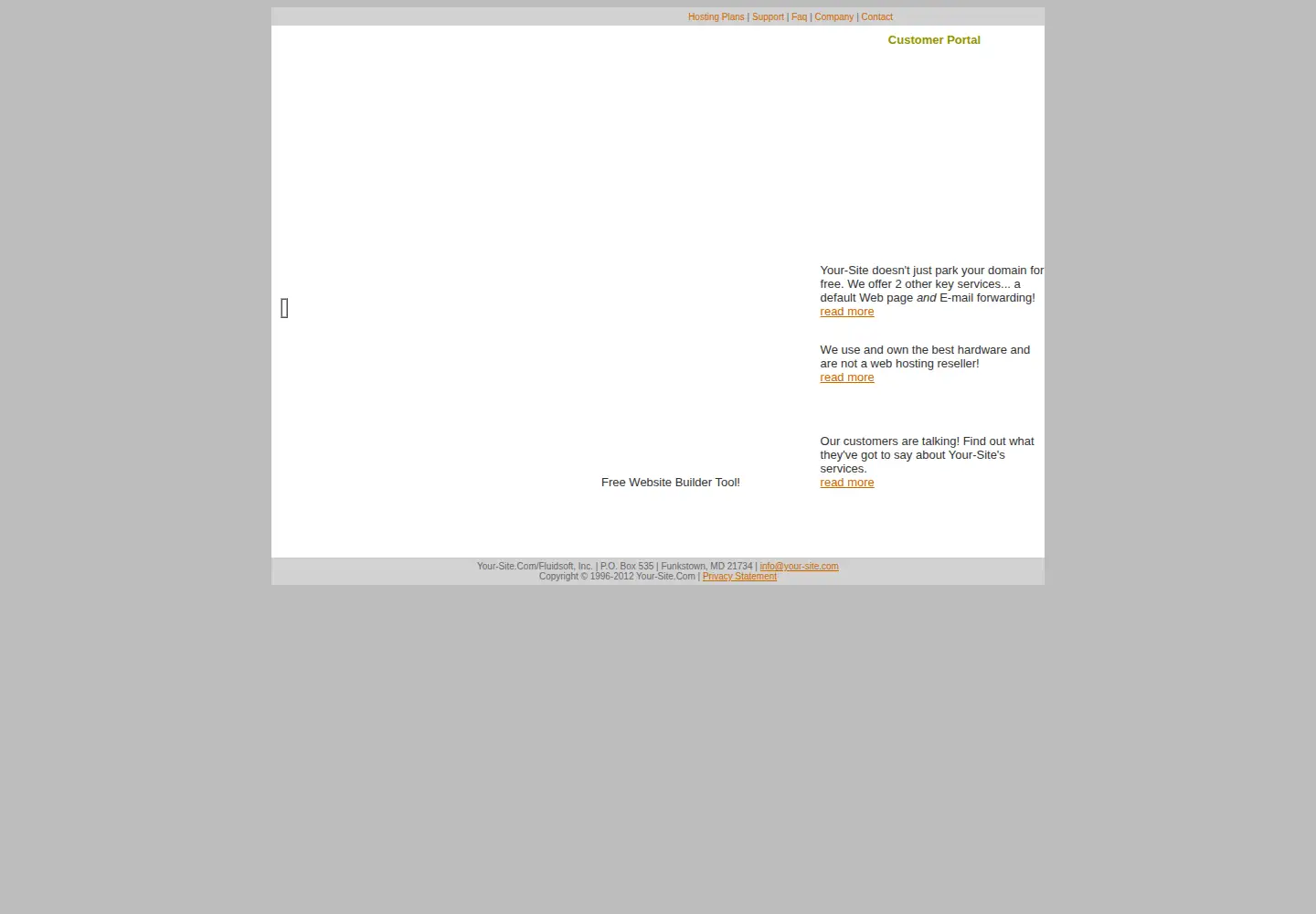 Captured homepage of your-site.com in the current scan