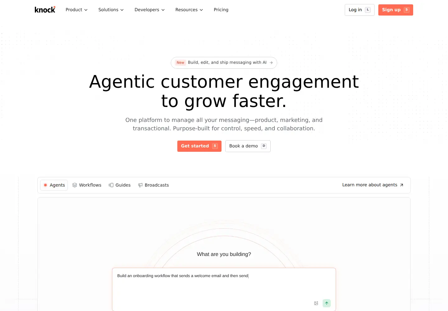 Screenshot of knock.app