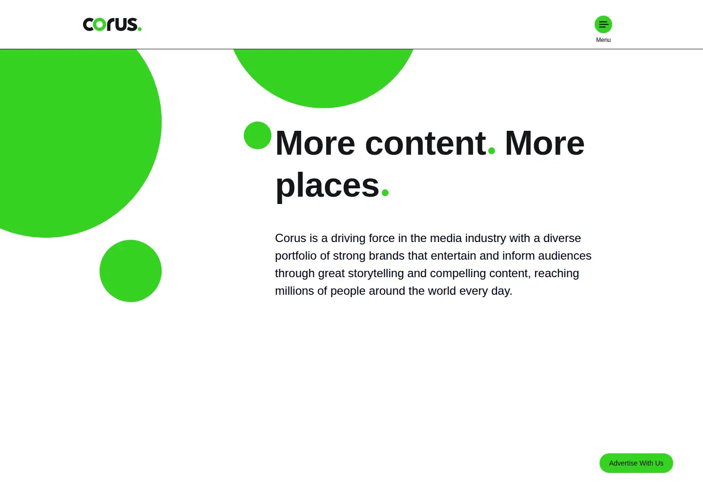 Screenshot of corusent.com
