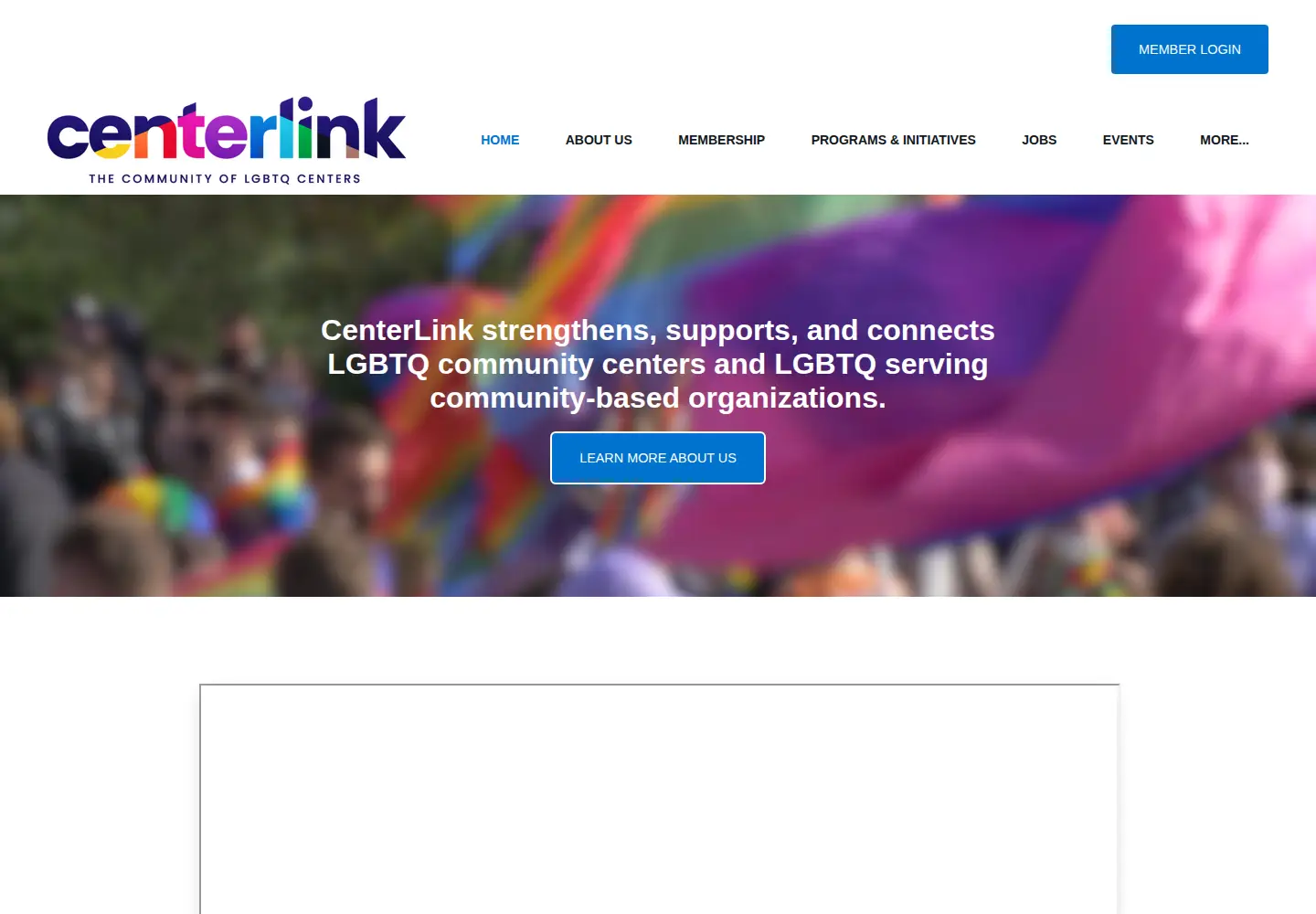 Screenshot of lgbtcenters.org
