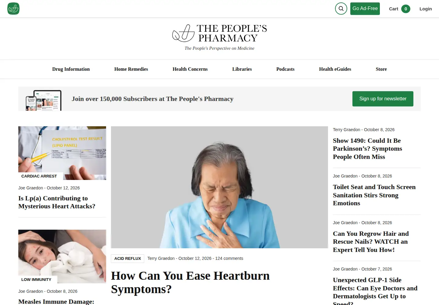 Screenshot of peoplespharmacy.com