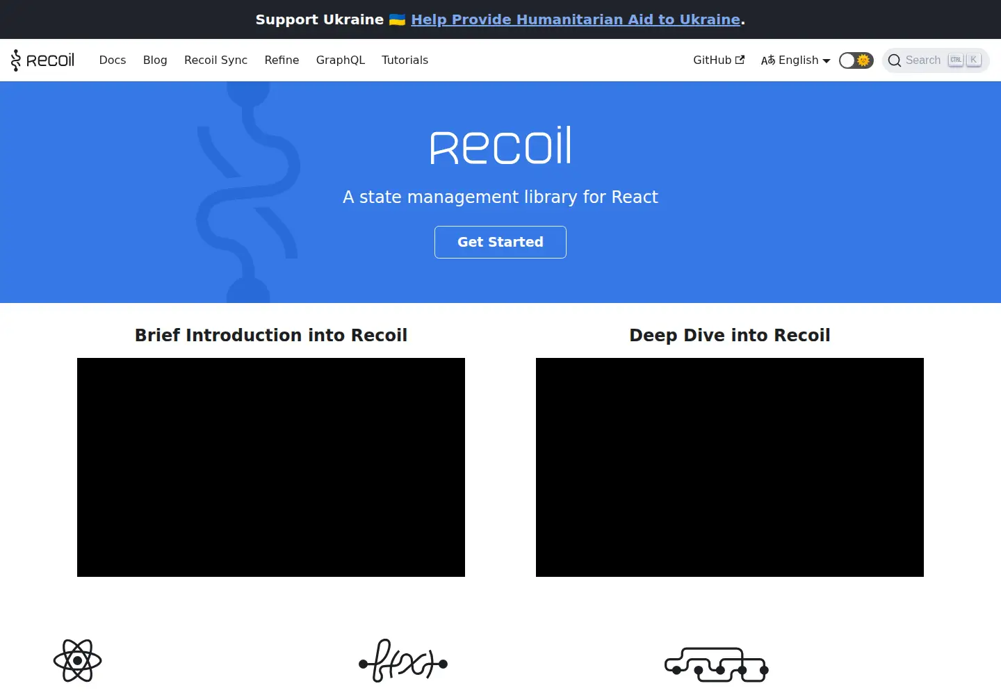 Captured homepage of recoiljs.org in the current scan
