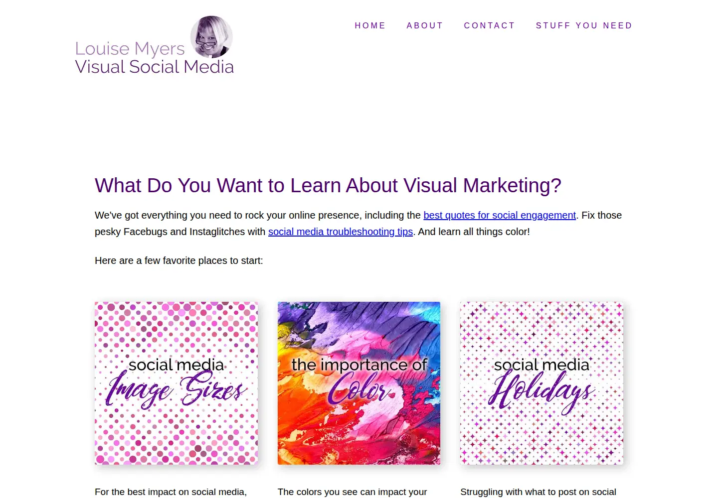 Screenshot of louisem.com