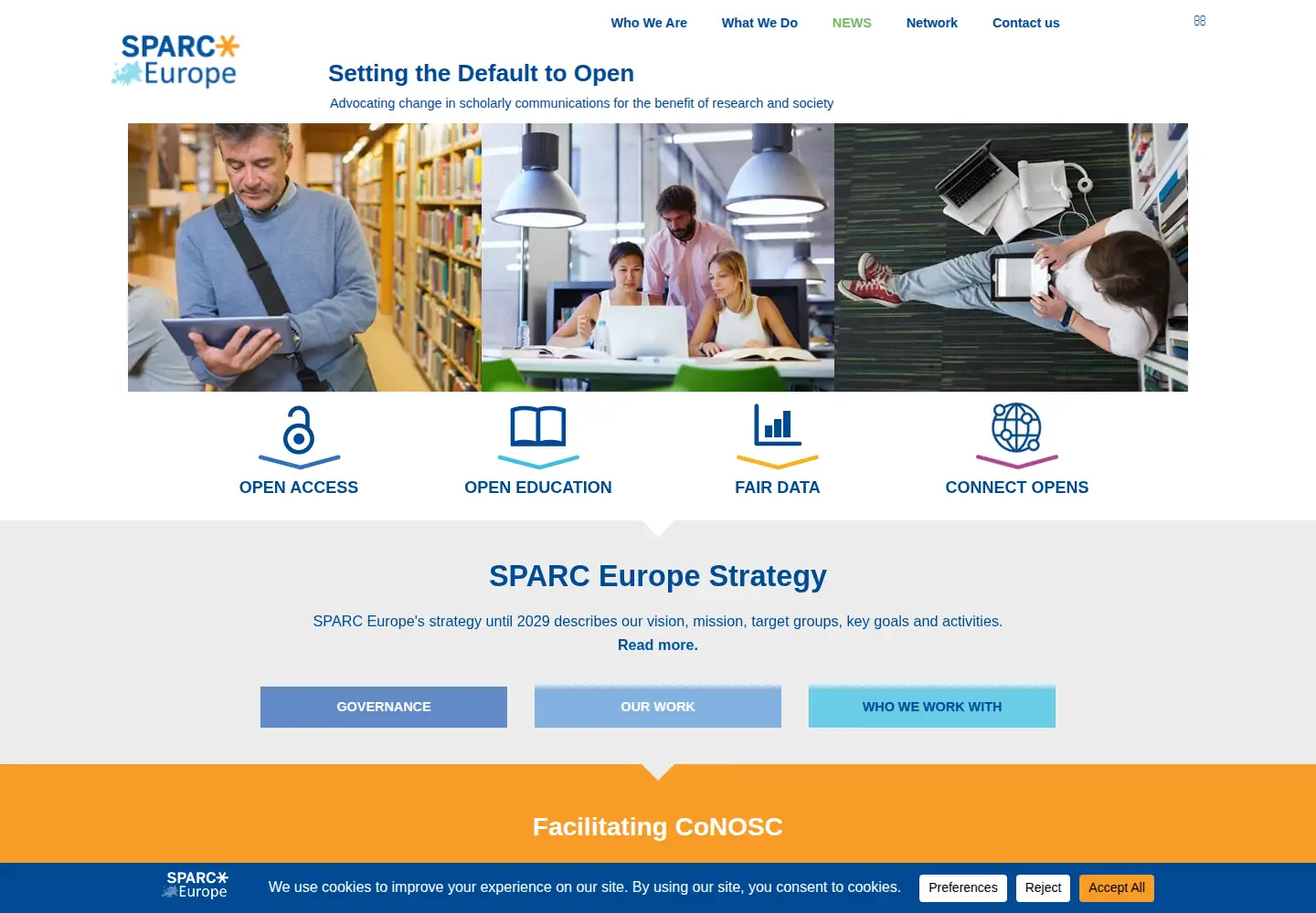 Screenshot of sparceurope.org