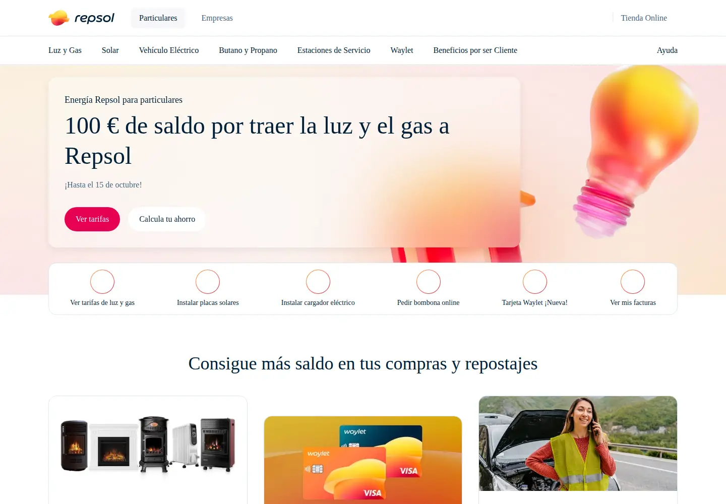 Screenshot of repsol.es
