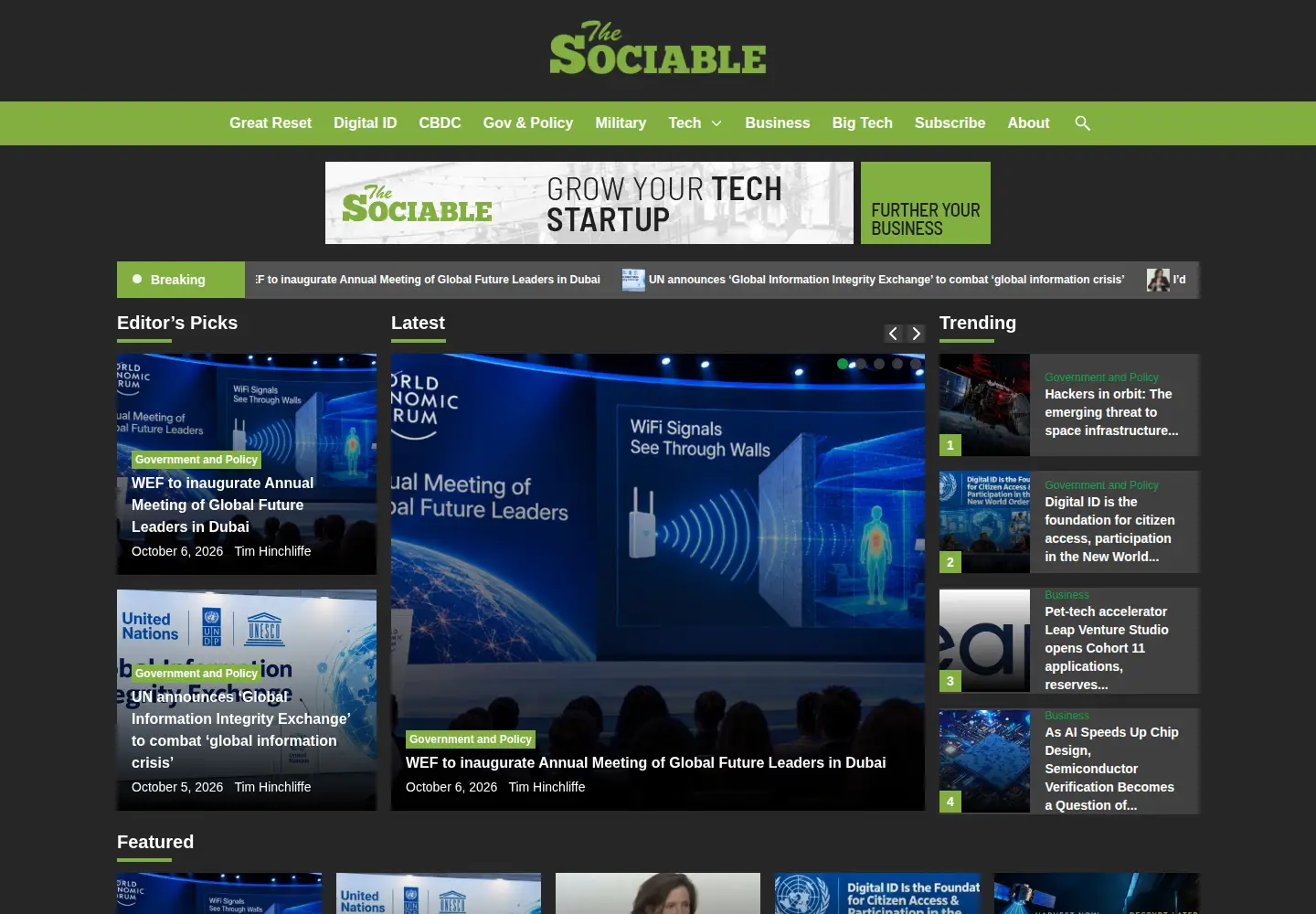 Screenshot of sociable.co