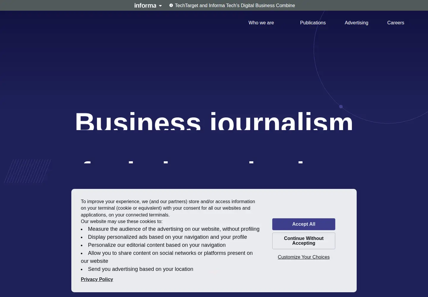 Screenshot of industrydive.com