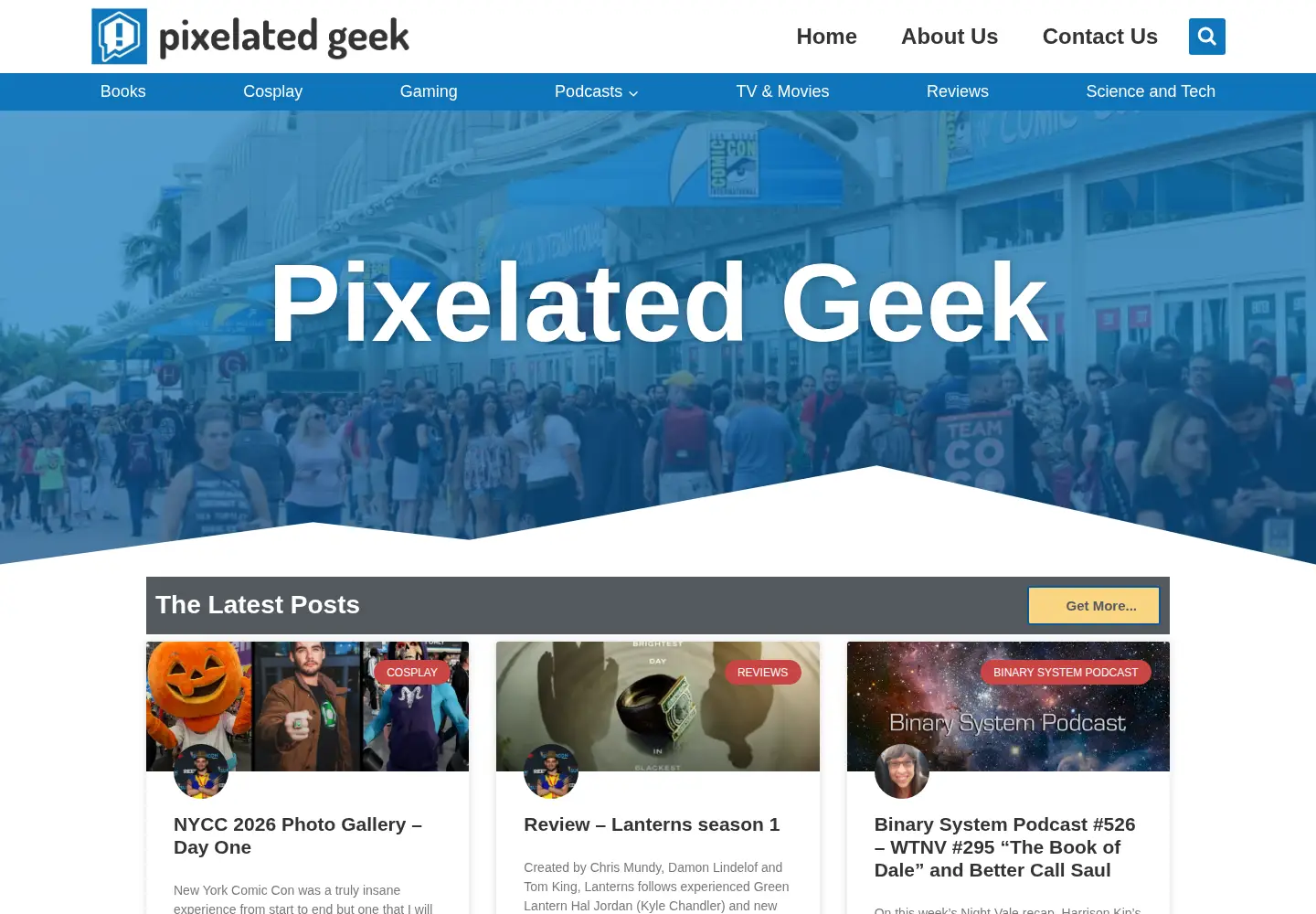 Screenshot of pixelatedgeek.com