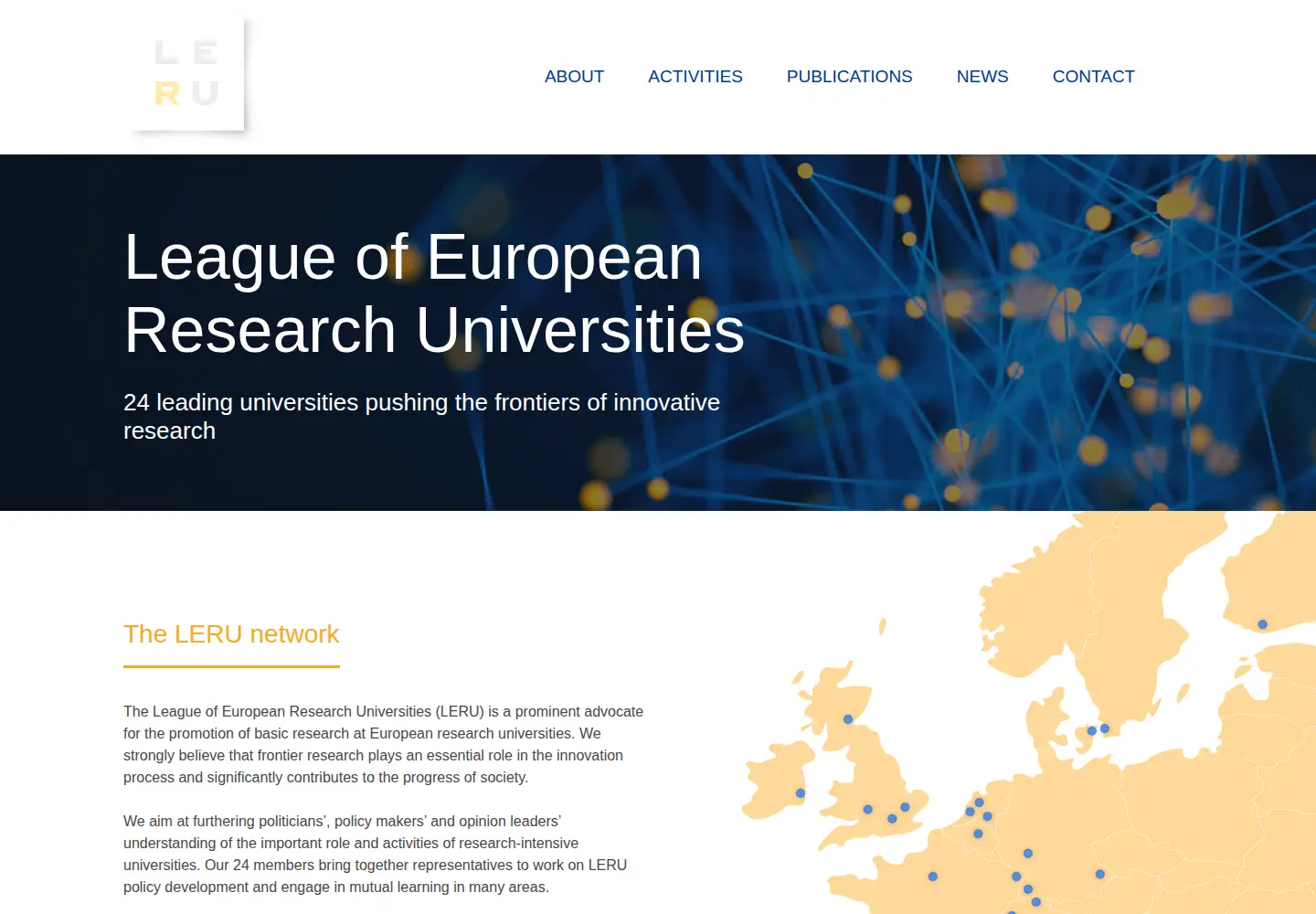 Screenshot of leru.org