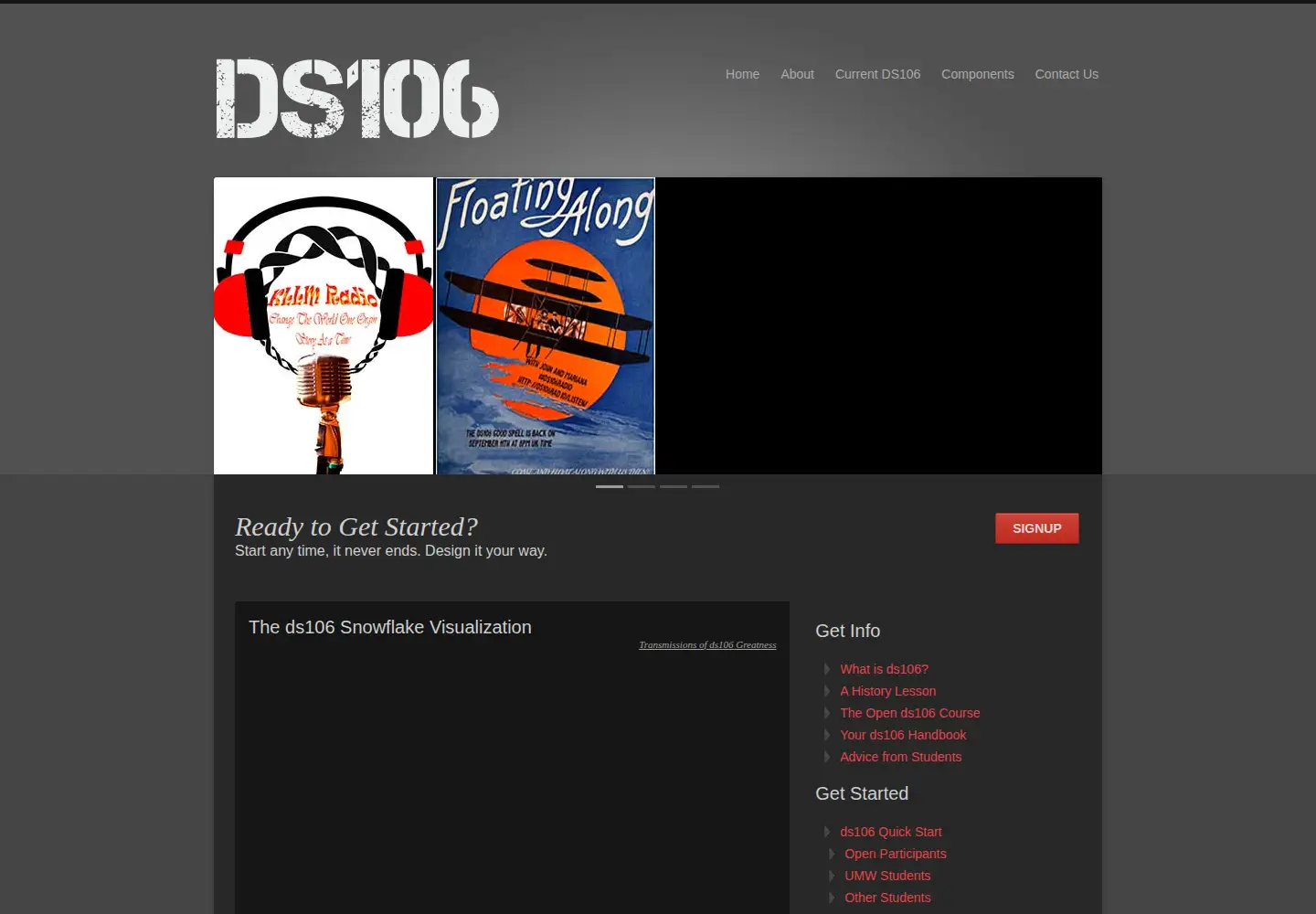 Screenshot of ds106.us
