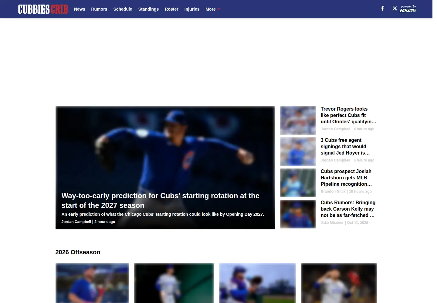 Captured homepage of cubbiescrib.com in the current scan