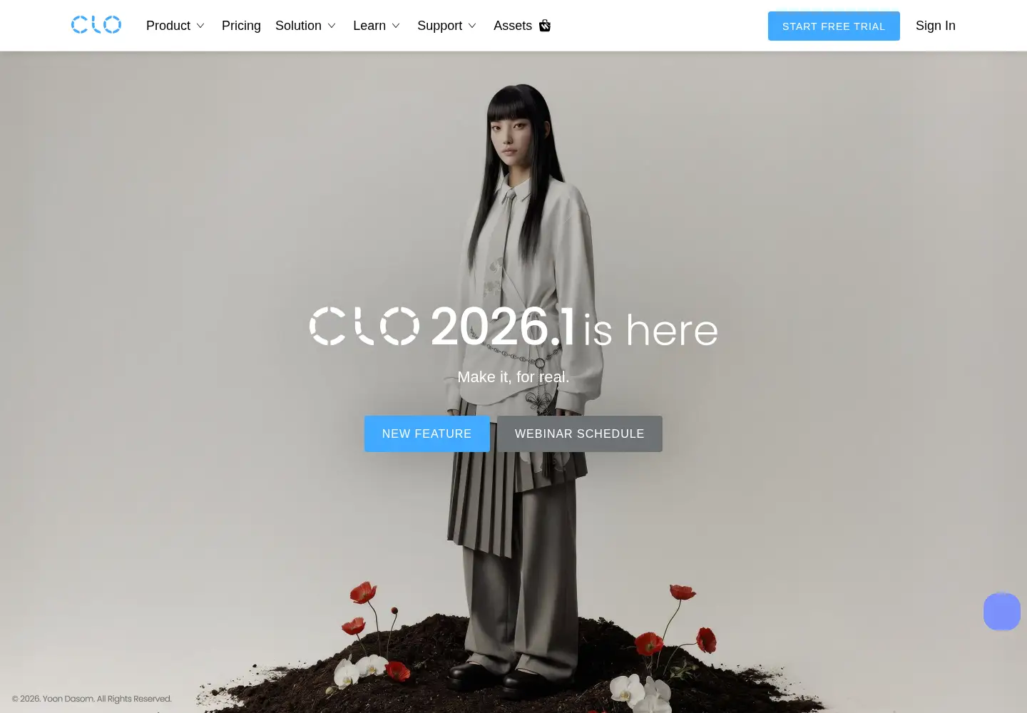 Screenshot of clo3d.com