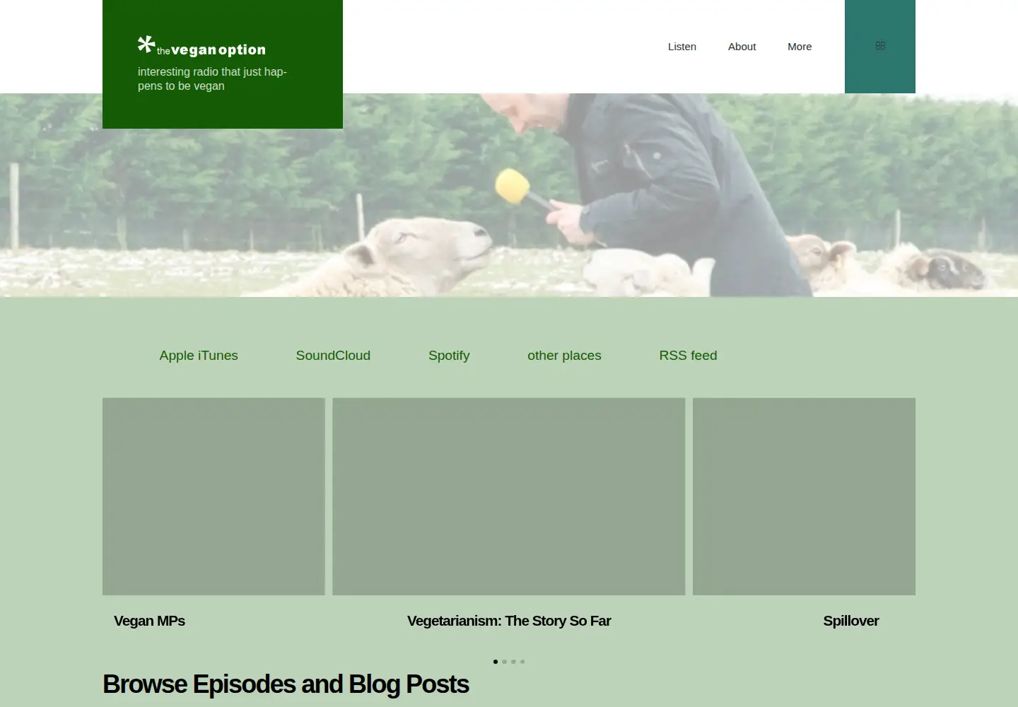 Screenshot of theveganoption.org