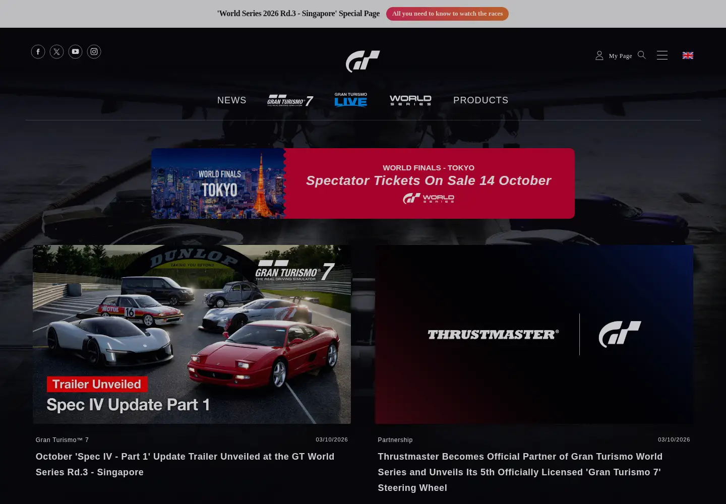 Screenshot of gran-turismo.com