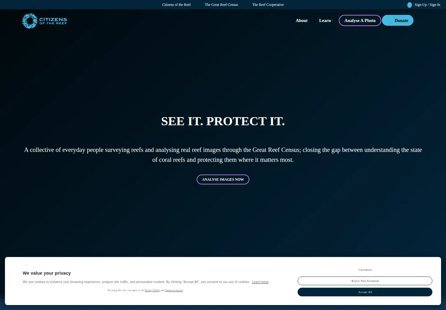 Screenshot of citizensgbr.org