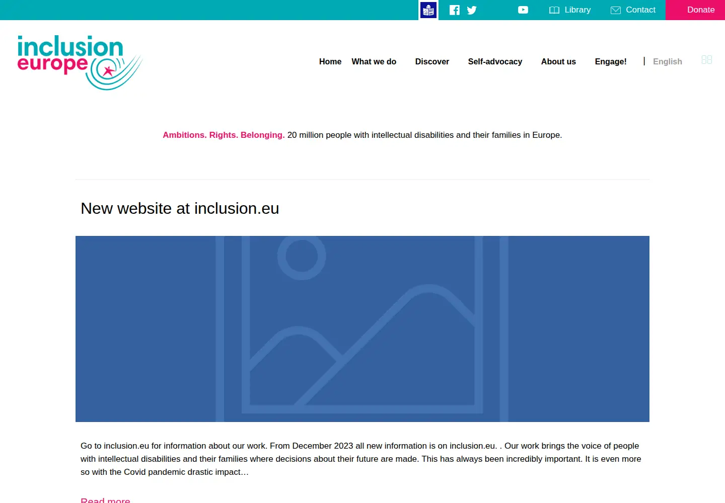 Screenshot of inclusion-europe.eu