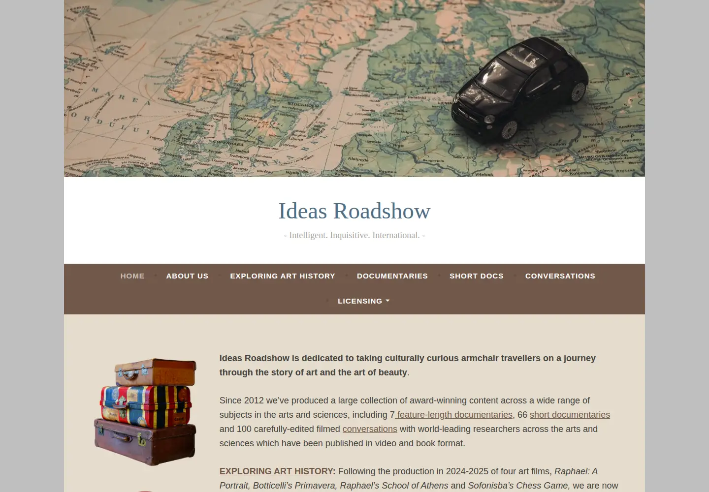 Screenshot of ideasroadshow.com