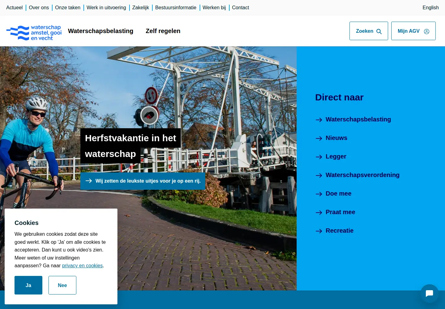 Captured homepage of agv.nl in the current scan