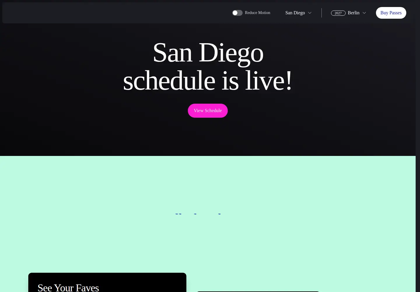 Captured homepage of twitchcon.com in the current scan