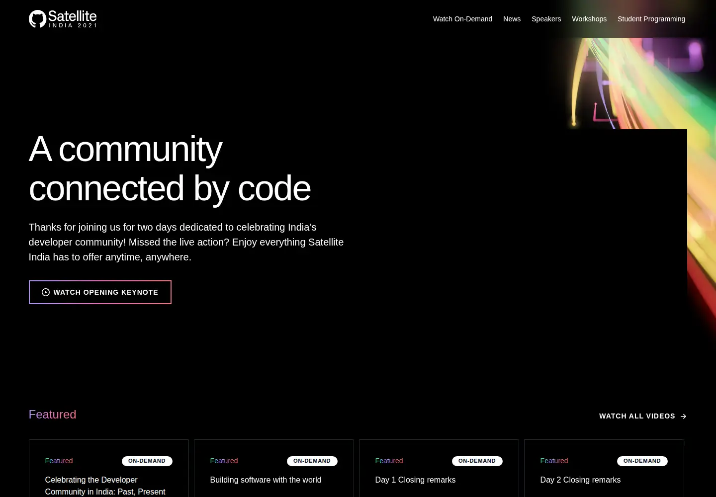 Screenshot of githubsatellite.com