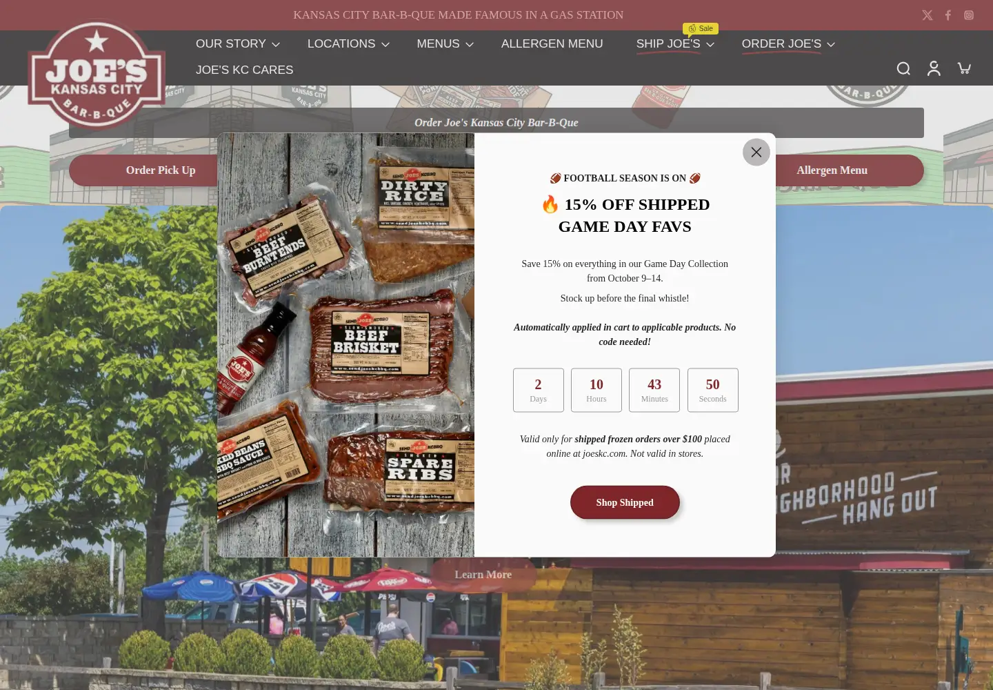 Screenshot of joeskc.com