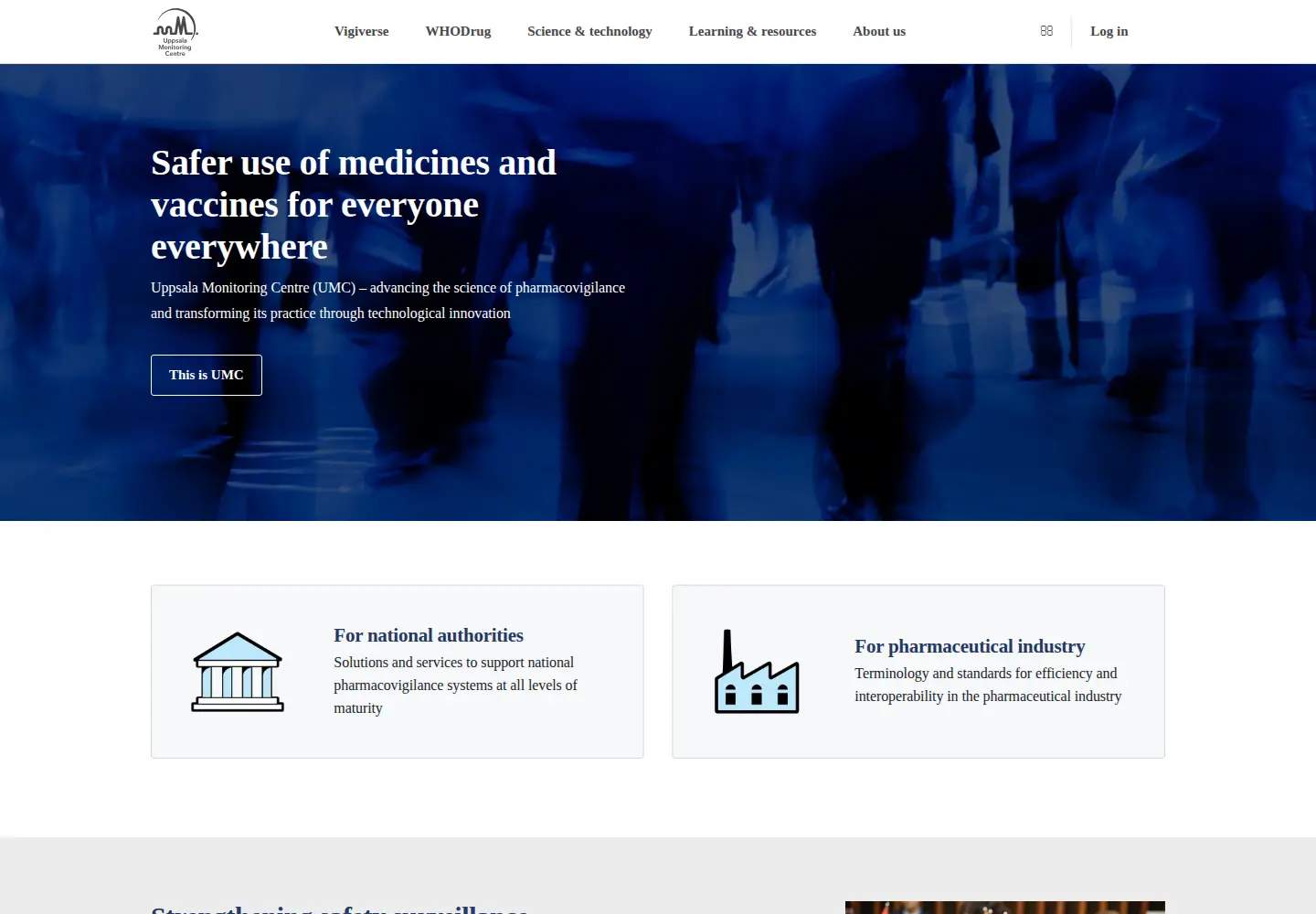 Screenshot of who-umc.org
