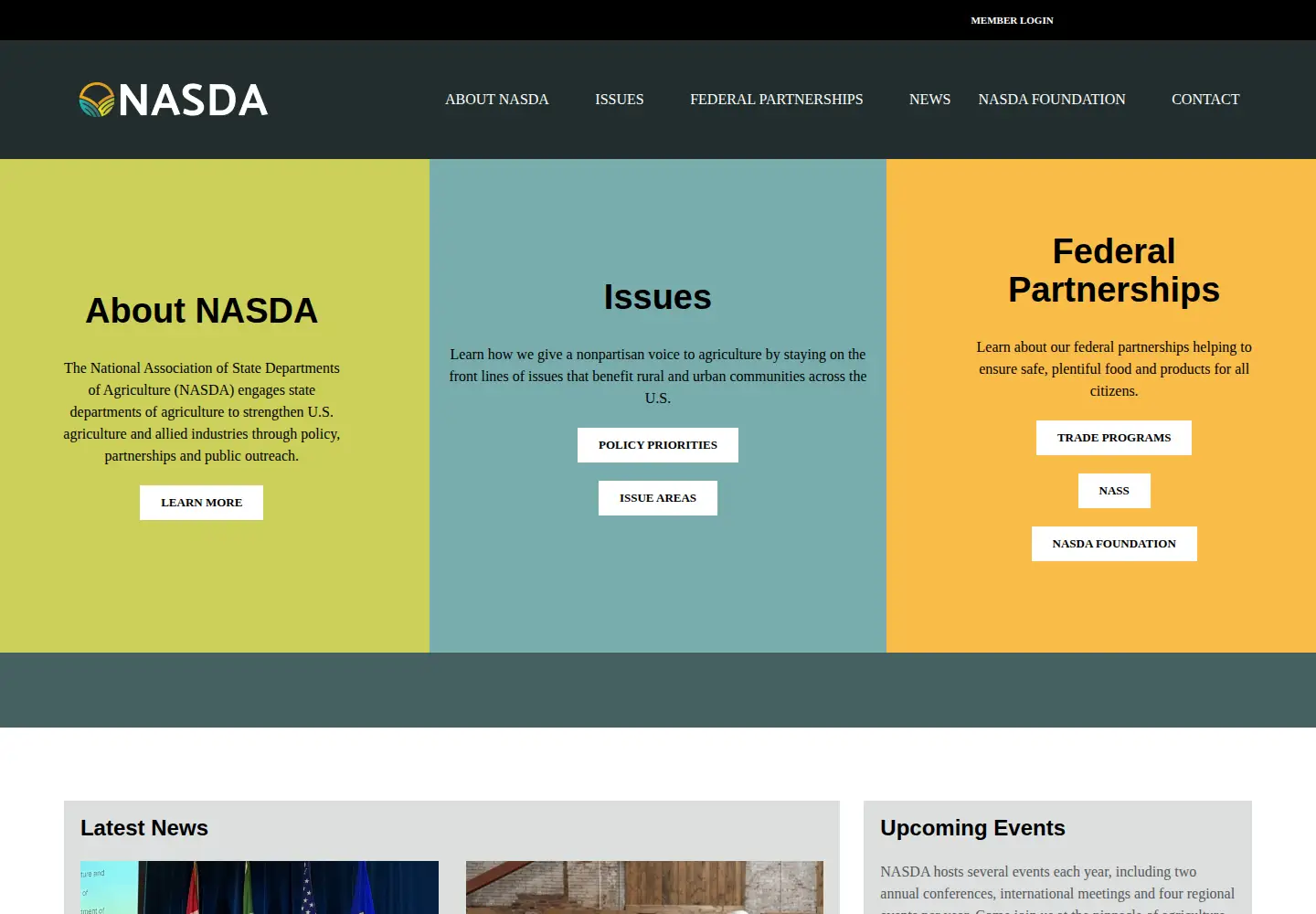 Screenshot of nasda.org