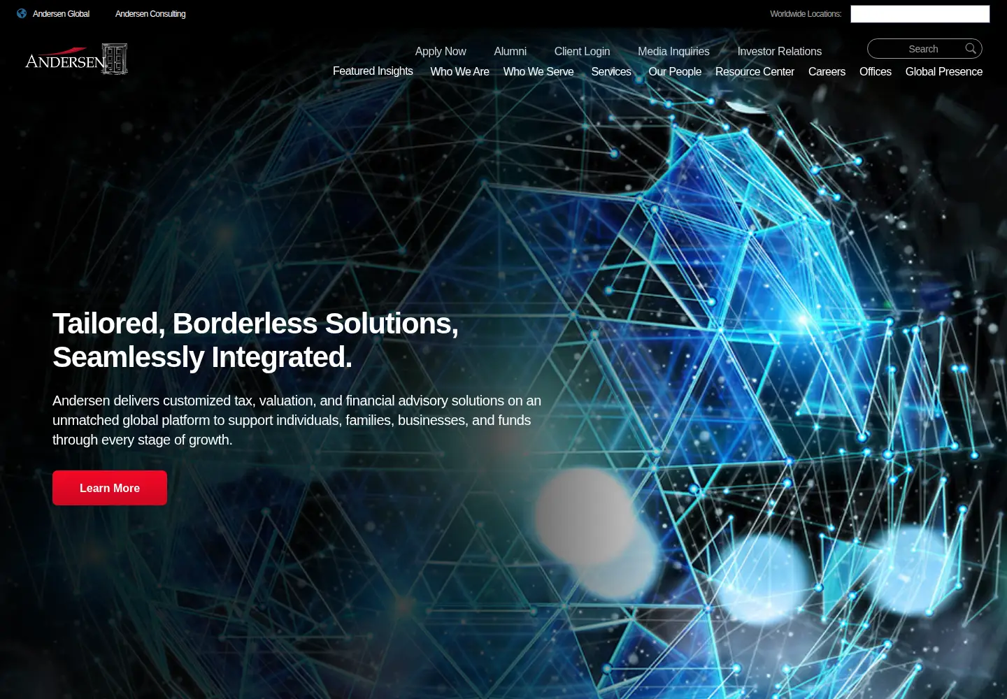 Screenshot of andersen.com