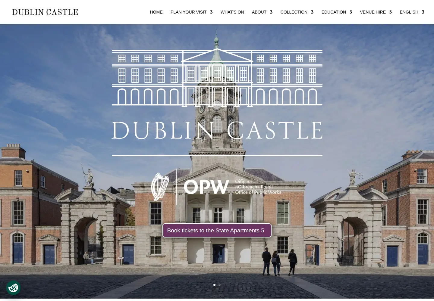 Screenshot of dublincastle.ie
