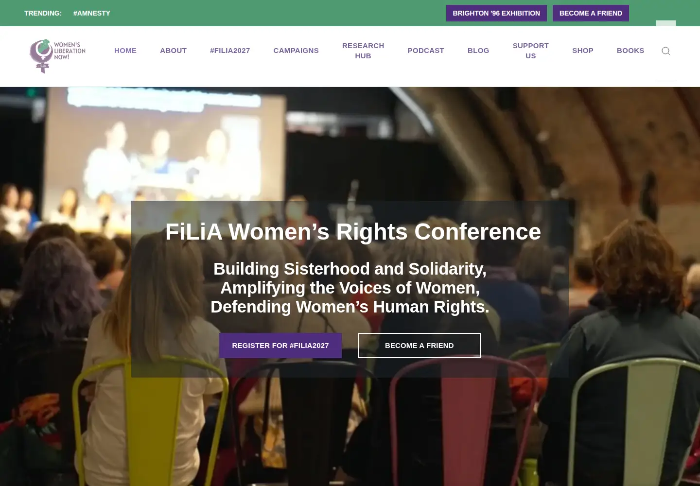 Screenshot of filia.org.uk