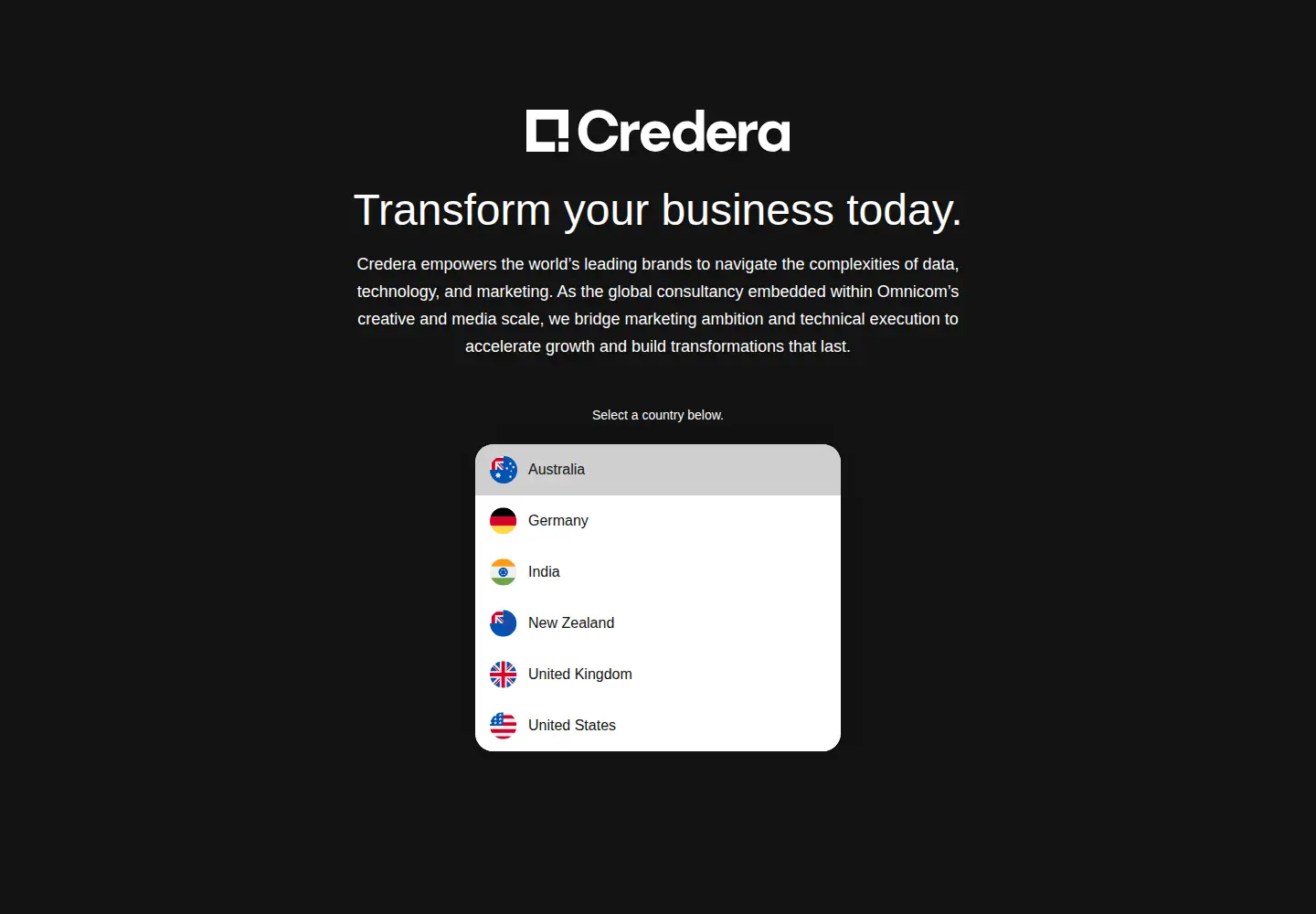 Screenshot of credera.com