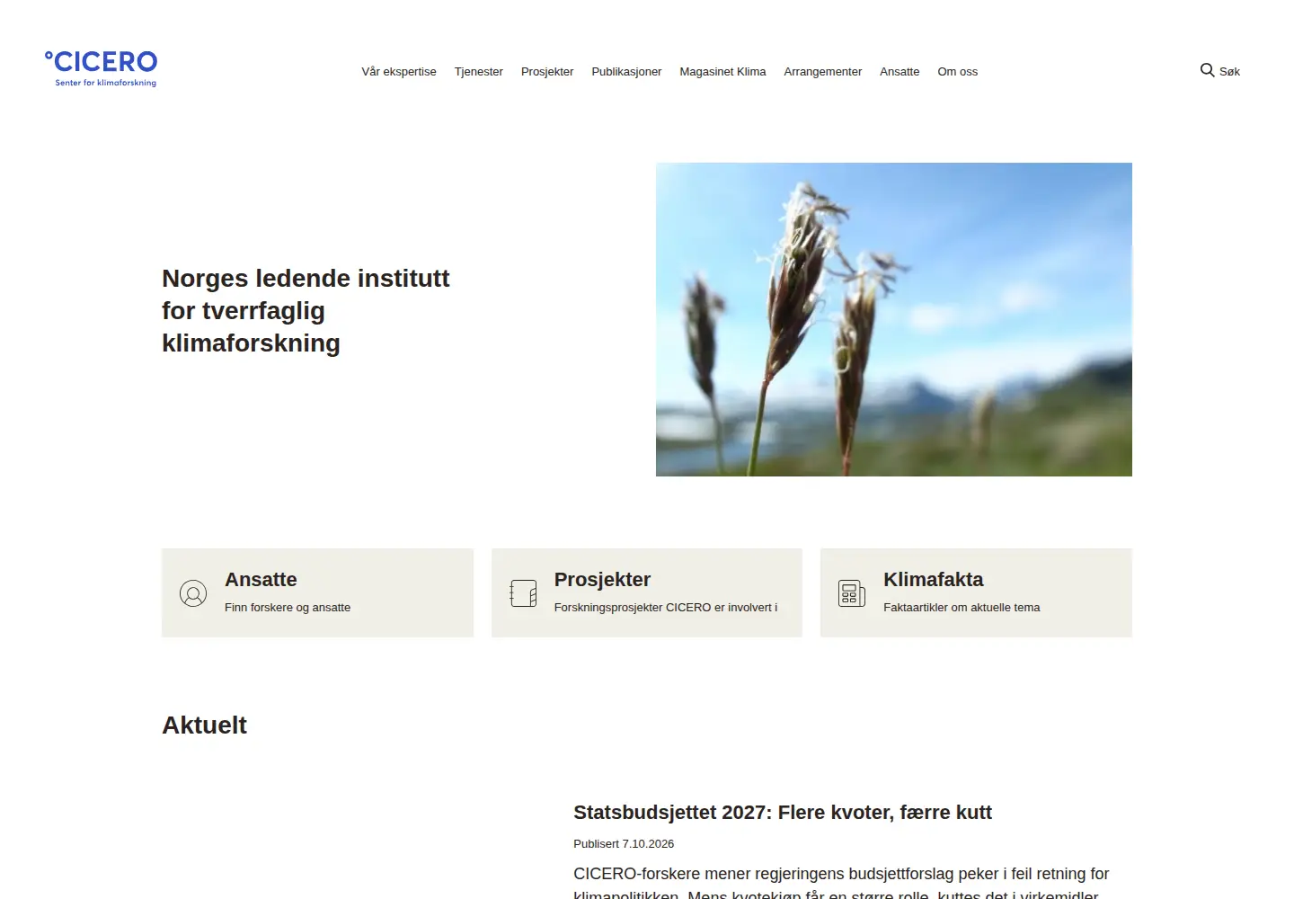 Screenshot of cicero.oslo.no