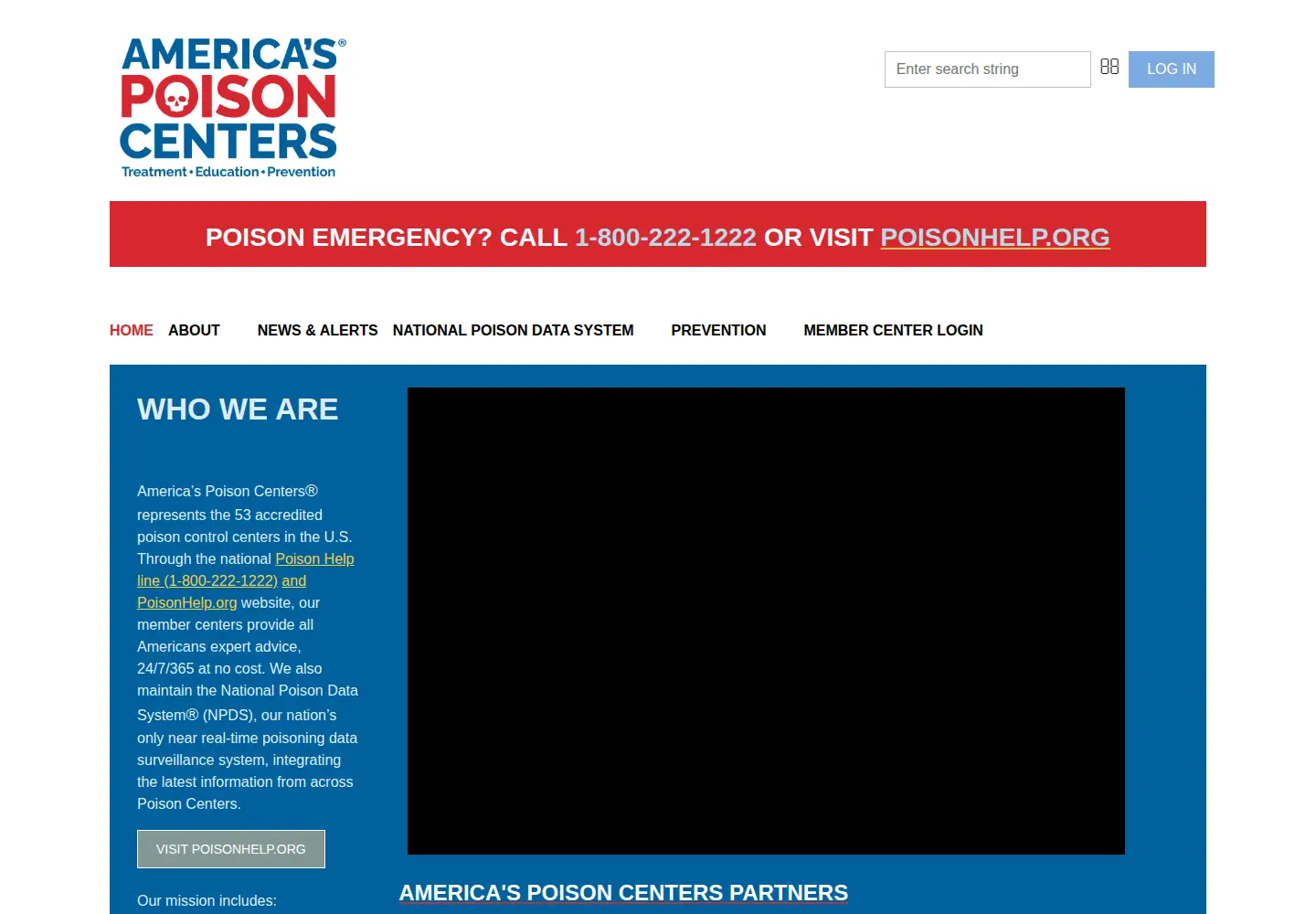 Captured homepage of aapcc.org in the current scan
