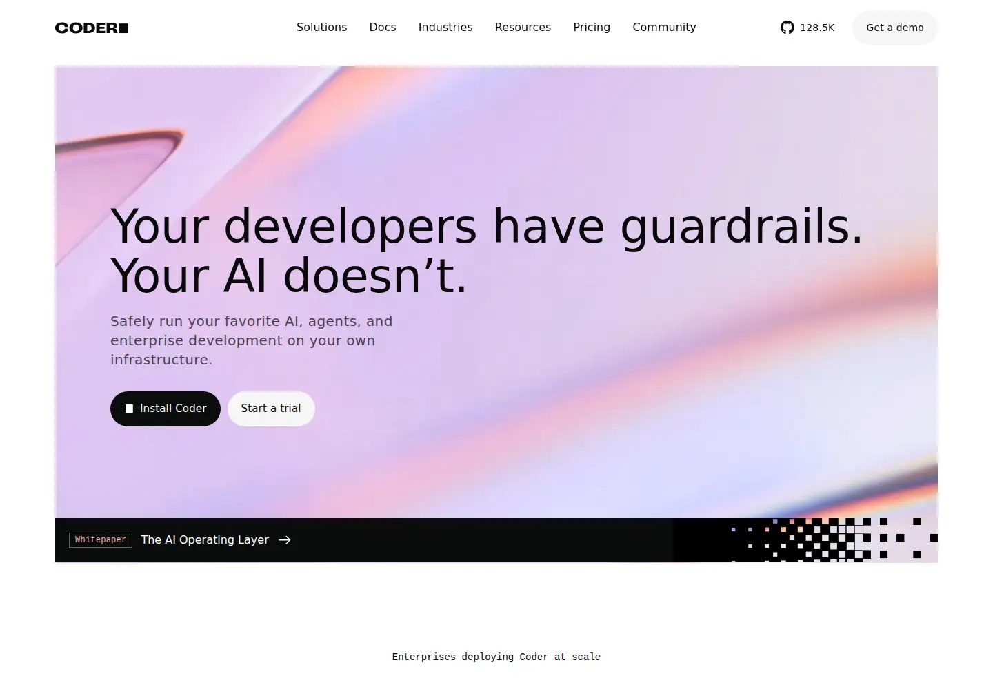 Screenshot of coder.com