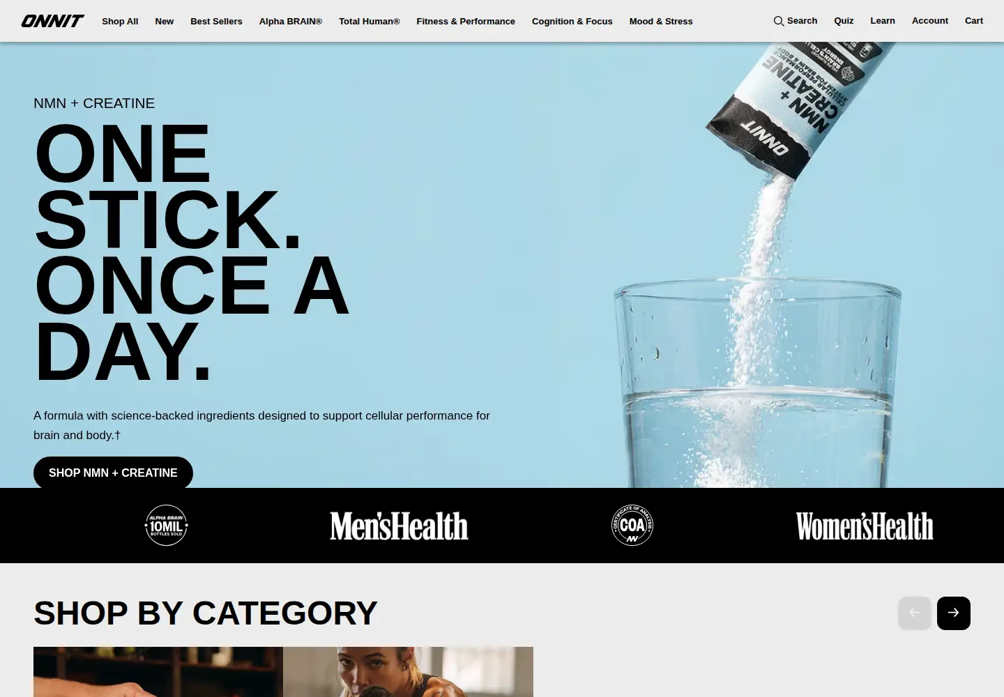 Screenshot of onnit.com